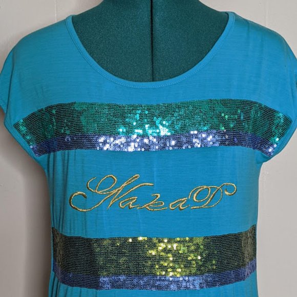 Nakad Decorated With Sequins Embroidered Top. Size S. - Picture 2 of 9